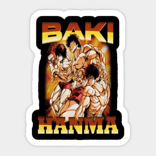 Baki Hanma The Grappler Fanart Sticker